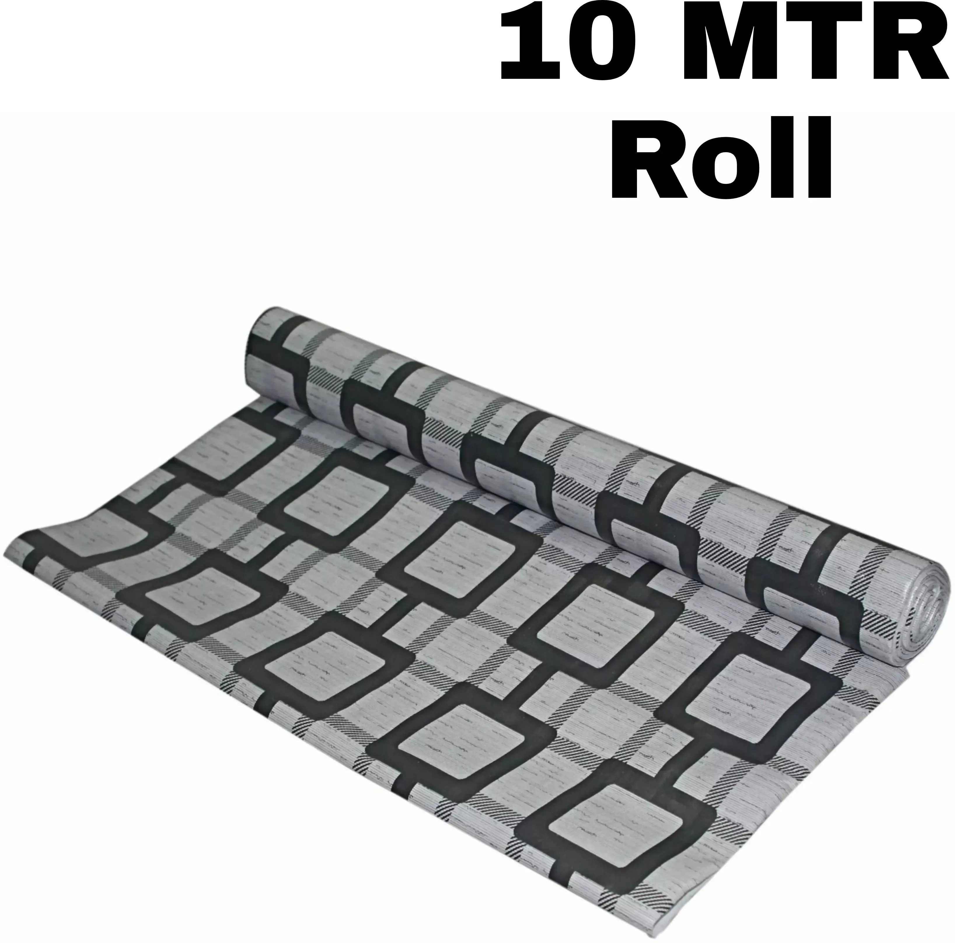Mopak Decor Polyester Embroidered Fridge Mat & Cover – Gray, Pack of 1 (Model: 50045, Size: 45 x 400 cm)