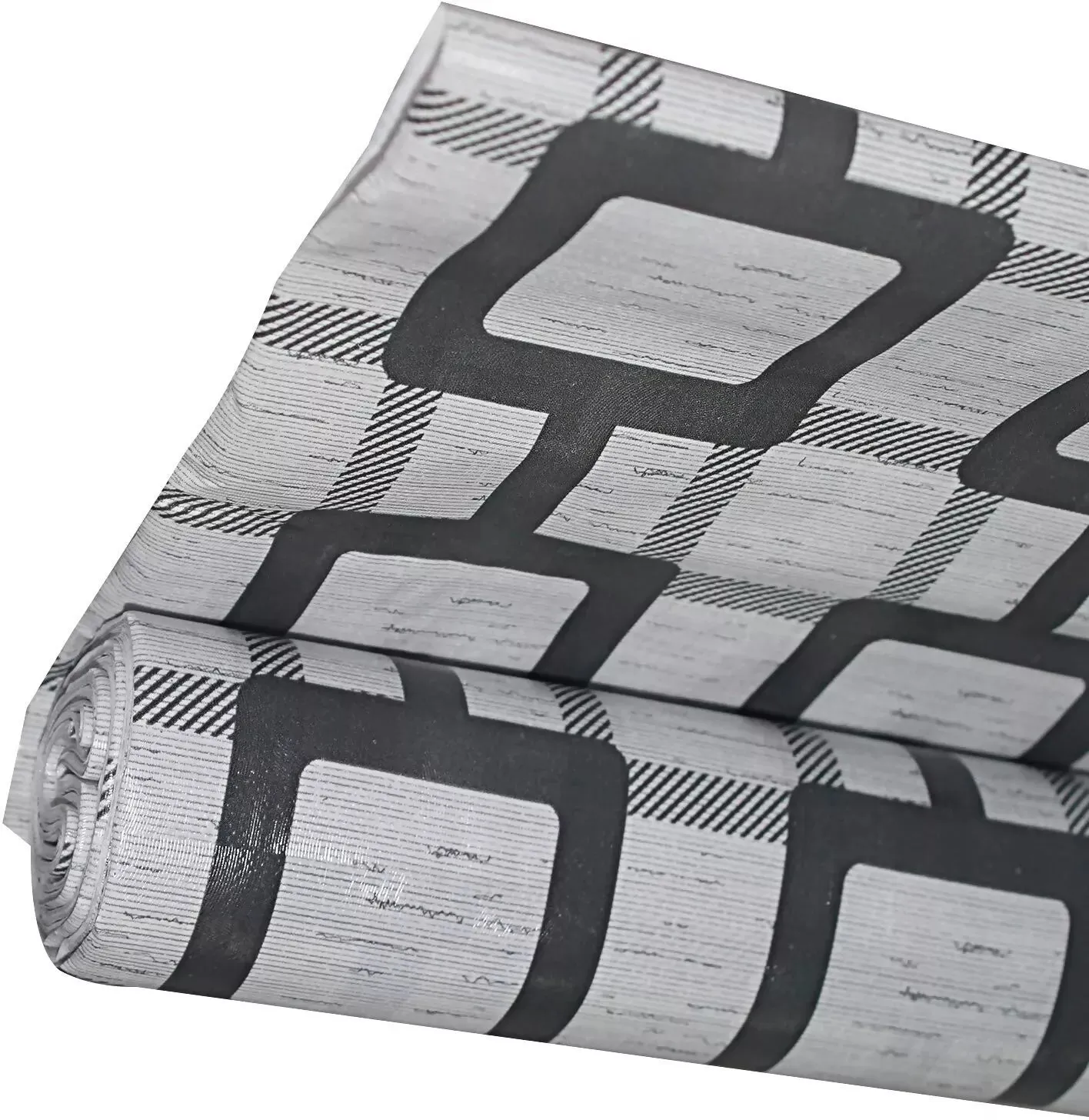 Mopak Decor Polyester Embroidered Fridge Mat & Cover – Gray, Pack of 1 (Model: 50045, Size: 45 x 400 cm)