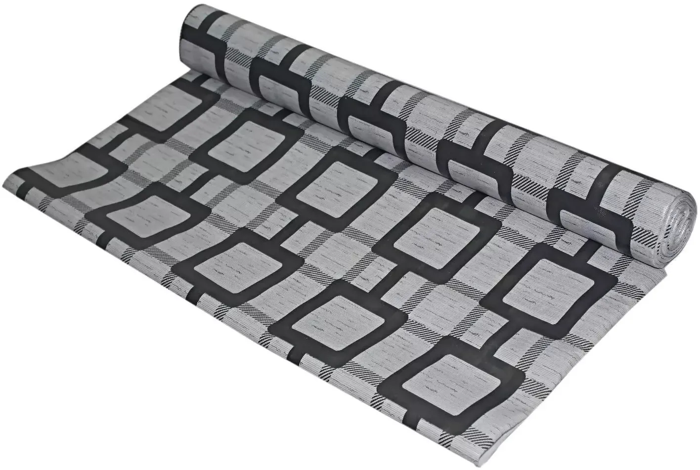 Mopak Decor Polyester Embroidered Fridge Mat & Cover – Gray, Pack of 1 (Model: 50045, Size: 45 x 600 cm)