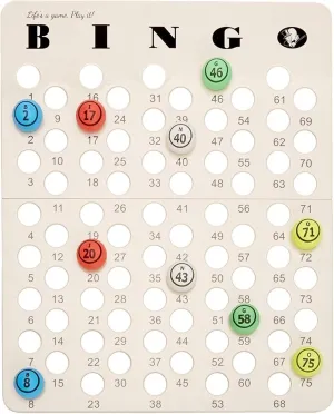 MR CHIPS Professional Bingo Game Master Board for Ping Pong Balls