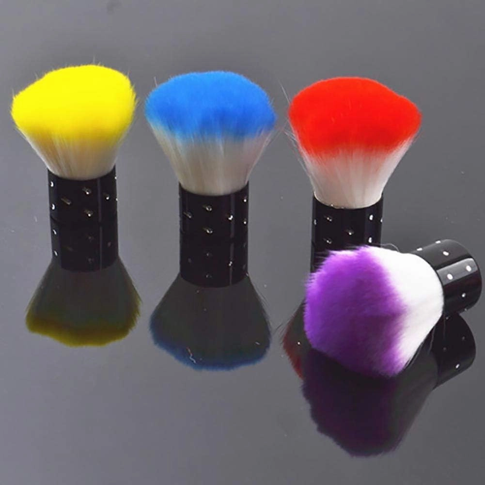Nail Brush 3Pcs/Set Soft Nail Art Dust Powder Brush Remover Cleaner Soft UV Gel Polish Manicure Tool Makeup Cosmetic Tools - (Color: Yellow)