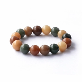 Natural Bodhi Seed Bracelet - Handmade by Authentic Enlightened Buddhist Disciples - Natural Bodhi Beads Eliminate Energy Blockages Anti-Anxiety Stress Reduction