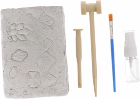 Natural Stone Mining Kit Boys and Girls Educational Excavating Toy Stone Digging Set Gypsum Plastic Stimulate Learning Curiosity