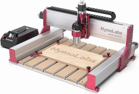 NBS-6040 CNC Router Machine with Custom-Made 710W 7000-30000 RPM Trim Router Spindle & ER-11 Collet, Linear Rails & Ball Screws on 3-axis, Engraving for Wood Acrylic Aluminum