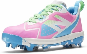 New Balance Unisex-Child Romero Duo V2 Rubber Molded Baseball Shoe