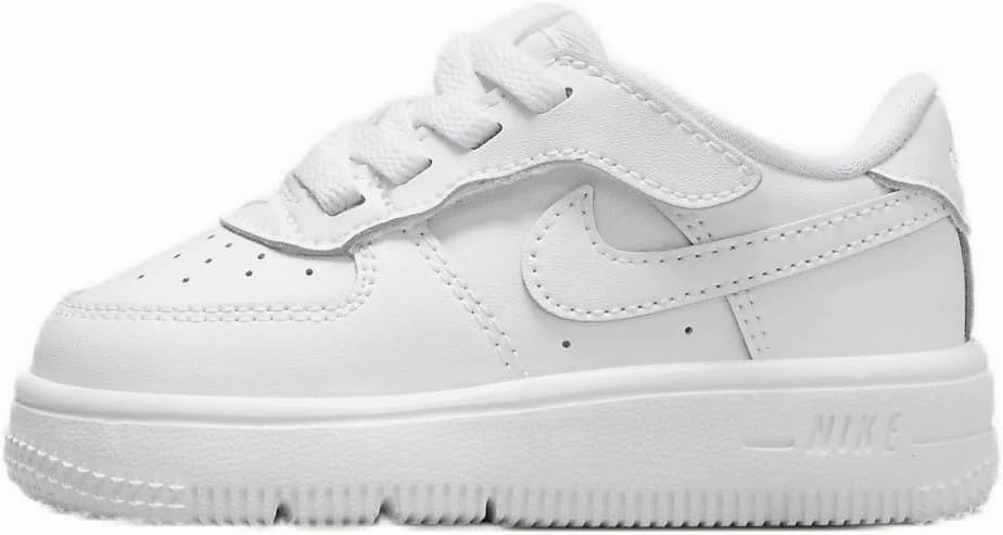 Nike Force 1 Low EasyOn Baby/Toddler Shoes (FN0236-111, White/White/White) Size 4