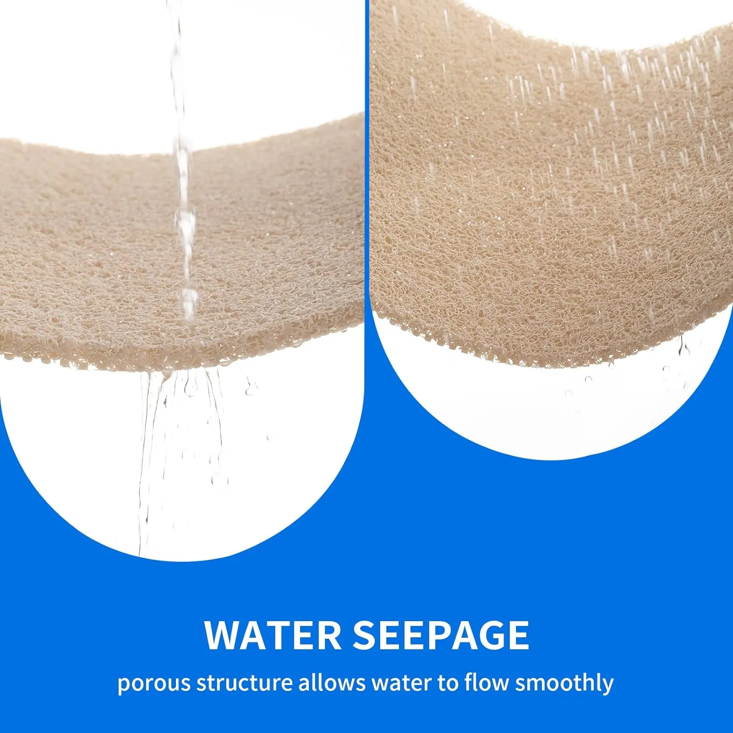 Non Slip Bathtub Mat, Anti Slip Shower Mat, Fast Drying Bath Tub Mats, Foot Scrubber Mat, Anti Slip Mat for Tub, Floor,Bathroom, Home, Kitchen, Hotel (Beige 24x16 Inch)
