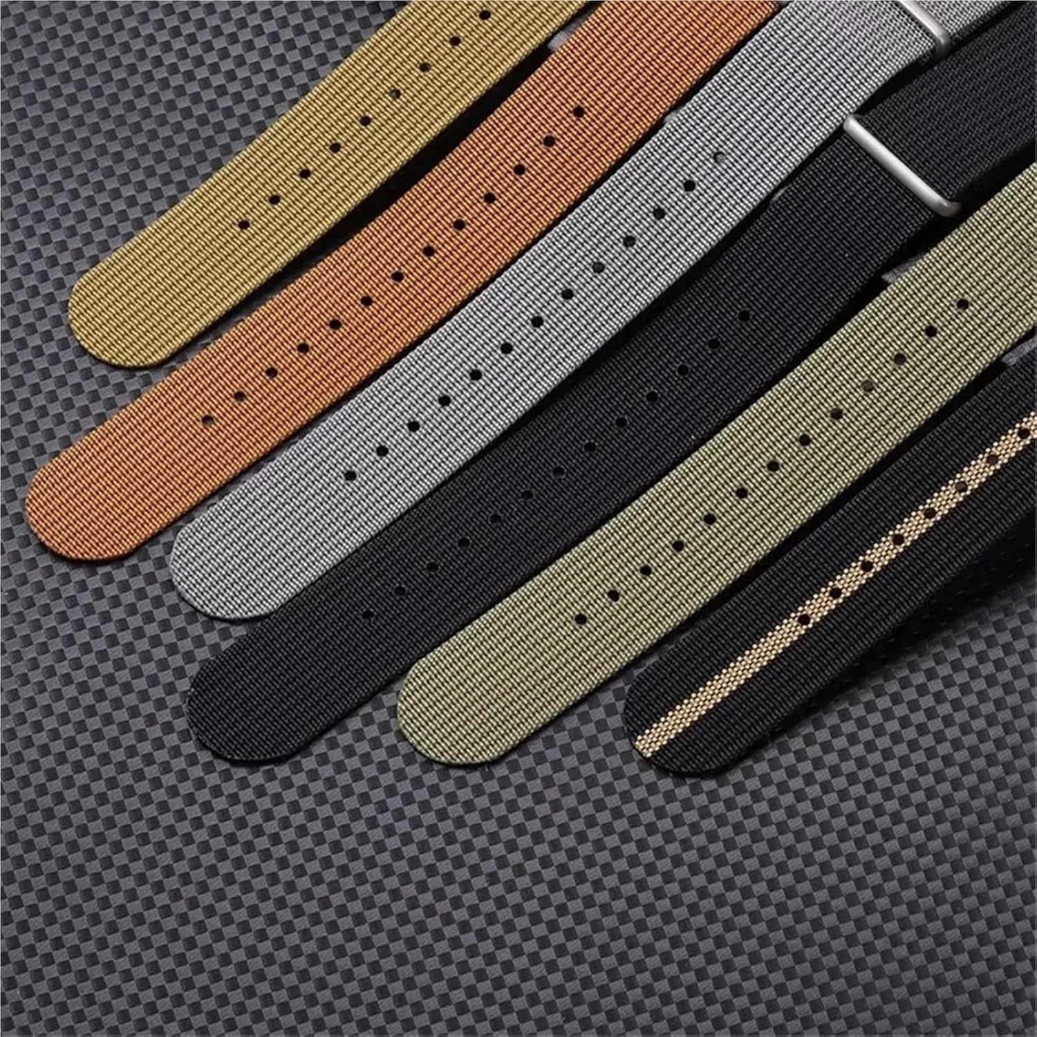 Nylon Canvas Watch Band 18mm 20mm 22mm Soft Sport Wristbelt Universal Braided Smartwatch Band Men Women