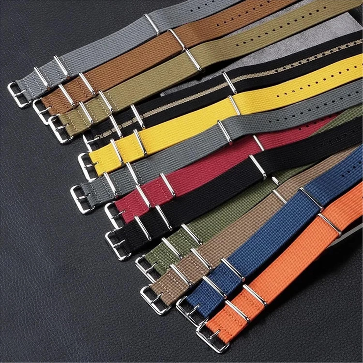 Nylon Canvas Watch Band 18mm 20mm 22mm Soft Sport Wristbelt Universal Braided Smartwatch Band Men Women