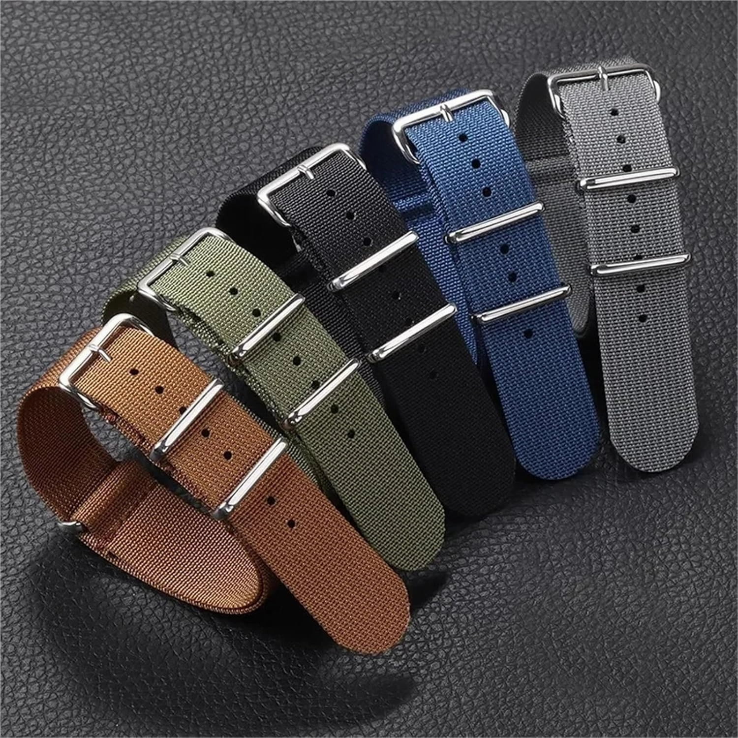 Nylon Canvas Watch Band 18mm 20mm 22mm Soft Sport Wristbelt Universal Braided Smartwatch Band Men Women