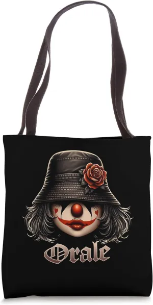 ORALE Chicana Chicano Camisa Cute Chicano Tattoo Art Clown Tote Bag