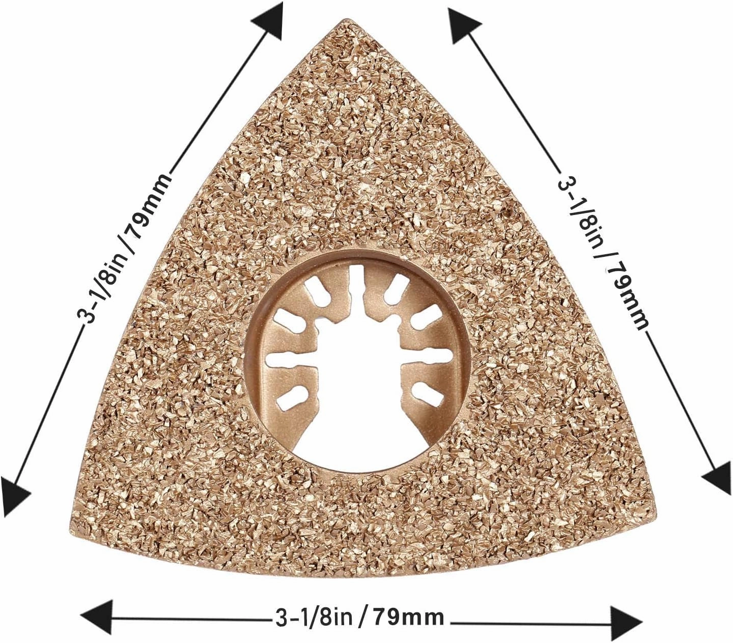 Oscillating Tool Blades, HEMUNC 5pcs Universal Triangle Carbide Oscillating Multitool Saw Blades Accessories kit
