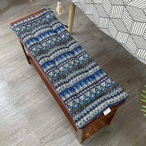 Outdoor Indoor Long Rectangle Bench Cushion, 35x11inch 35x11inch Non-Slip Soft Loveseat Swing Wicker Chair Pad, Patio Garden Deck Backrest Fresco Settee Seat Cushion