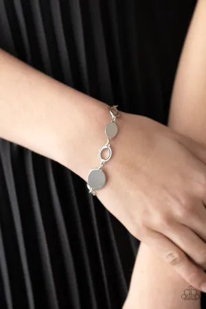 OVAL and Out - Silver - Paparazzi