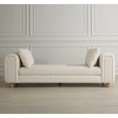 Oversize Faux Sheepskin Bench/Daybed