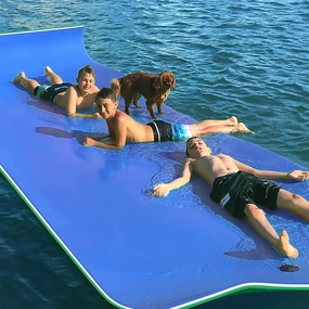 Oversized Lily Pad Floating Mat, 3 Layer 7'/9'/12'/18' Floating Water Mat,Ocean, Beach, River, Pool, Floating Mat for Water Recreation and Relaxing