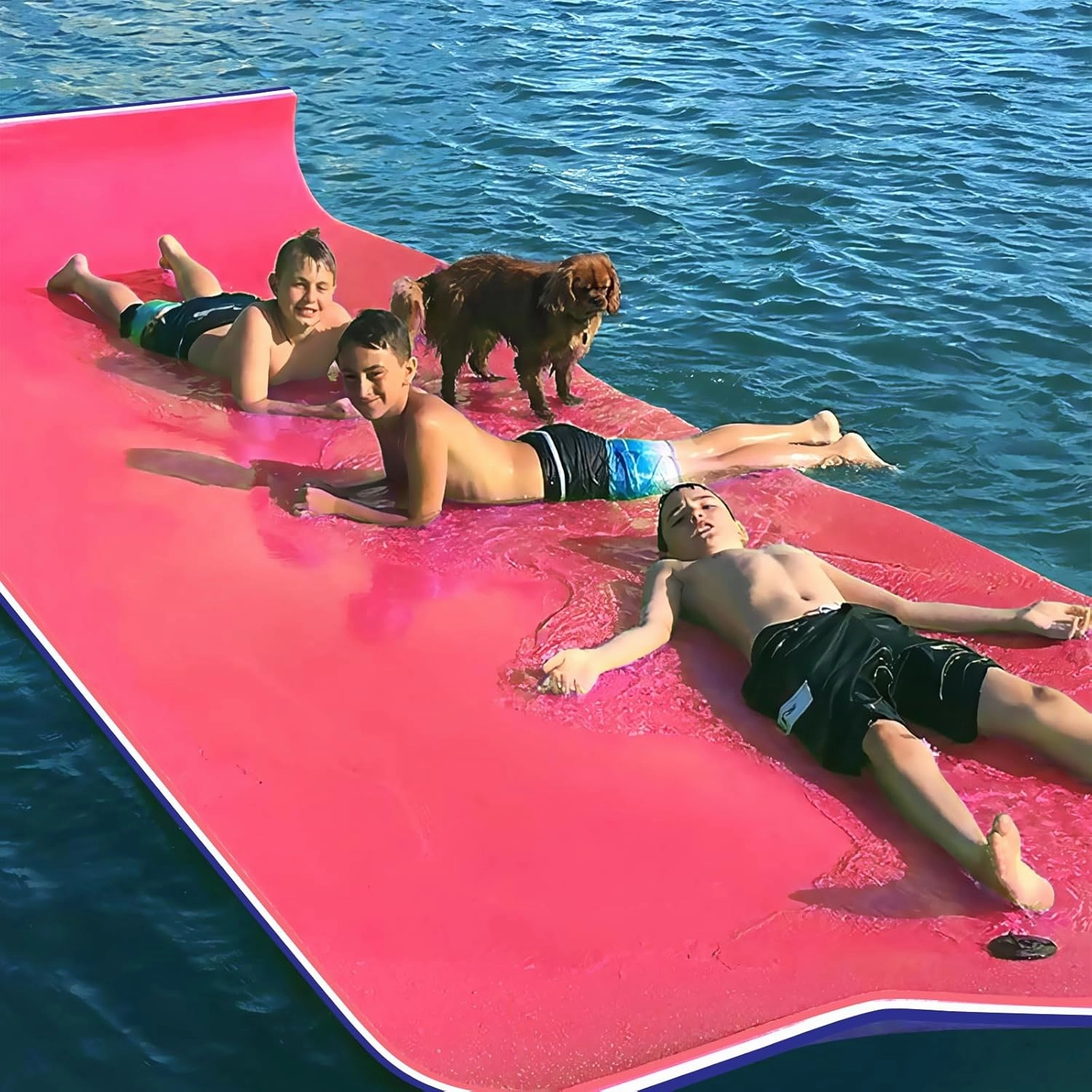 Oversized Lily Pad Floating Mat, 3 Layer 7'/9'/12'/18' Floating Water Mat,Ocean, Beach, River, Pool, Floating Mat for Water Recreation and Relaxing
