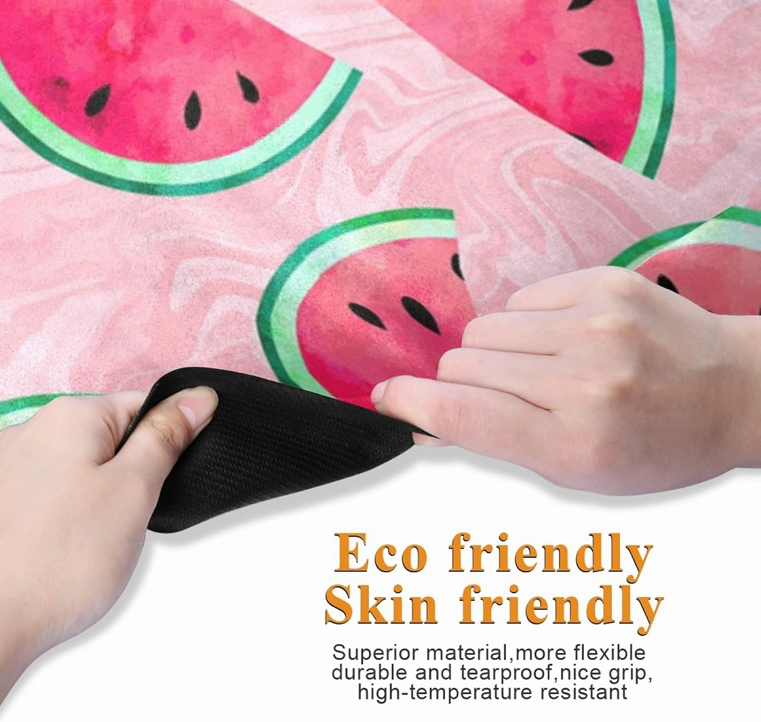Oyihfvs 1mm Thick Non Slip Rubber Yoga Mat, Fitness Safe Exercise Mat with Bag, Durable Folding Workout Mat for Pilates and Floor Exercises