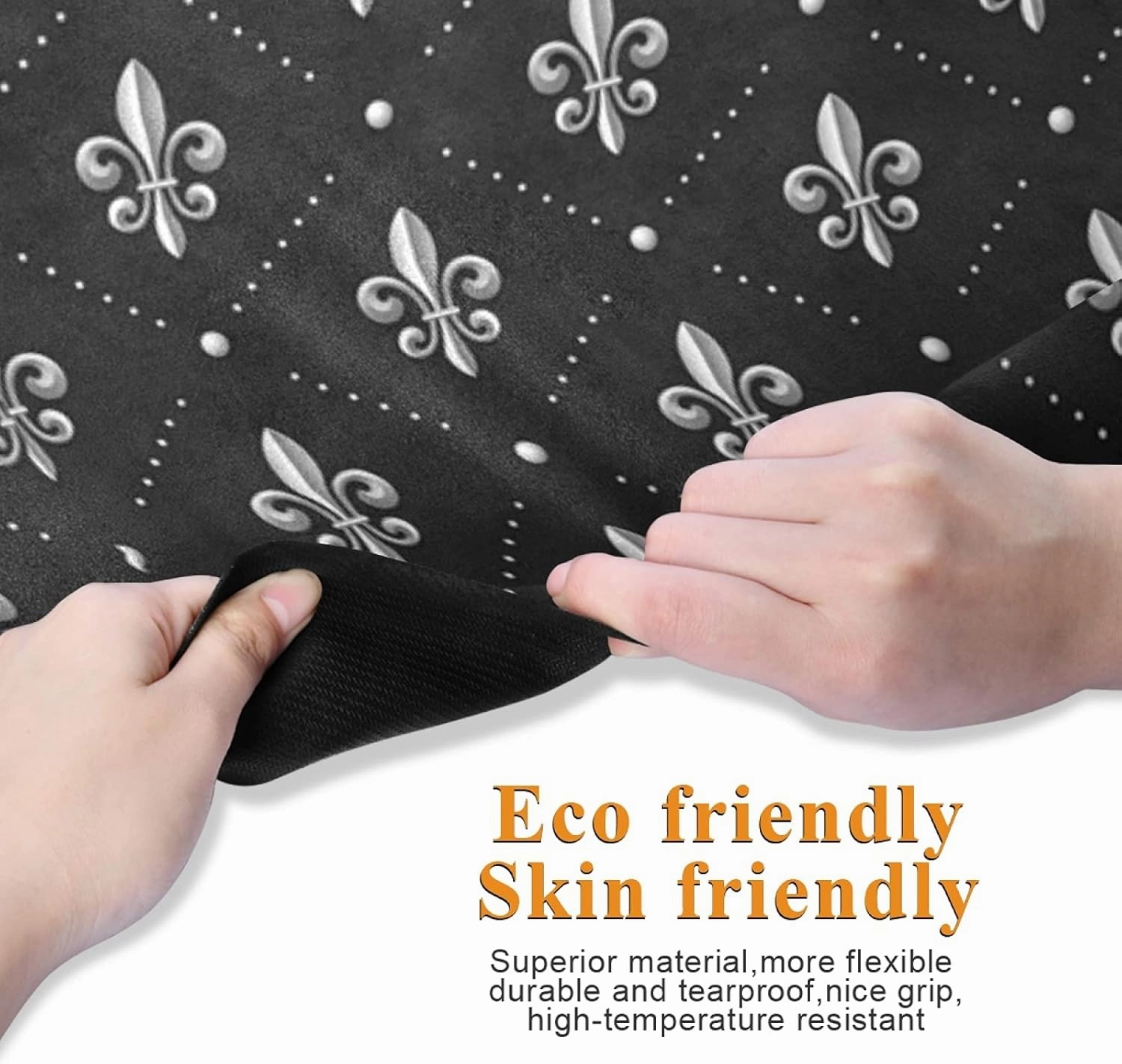 Oyihfvs 1mm Thick Non Slip Rubber Yoga Mat, Fitness Safe Exercise Mat with Bag, Durable Folding Workout Mat for Pilates and Floor Exercises