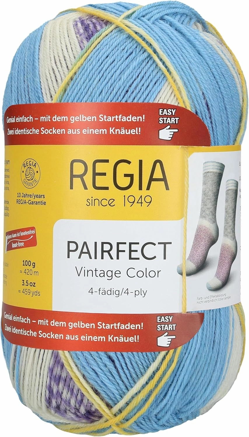 Pairfect Sock Yarn 4-ply Vintage Moods (1363 - Grey Shadows)