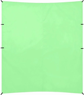 Pale Green Solid Color Pure Plain Beach Cabana UPF50  Protection Easy Setup Sun Shade with Sandbags, Sand Shovel, Poles for Camping Trips, Fishing, Backyard Fun or Picnics