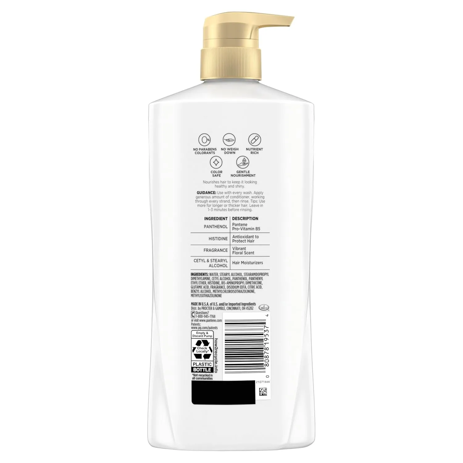 Pantene Shampoo & Conditioner Set, Classic Clean - Pro-V Nutrients for Dry, Color-Treated Hair, Healthy Looking Hair Every Wash, Antioxidant-Rich, 52.8 Oz Total   Miracle Rescue Shot (0.5 Oz)