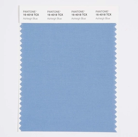 Pantone Cotton Swatch Card Color Standard, Color # 16-4018, Ashleigh Blue