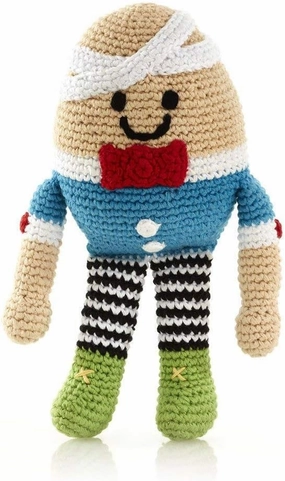 Pebble | Handmade Humpty Dumpty | Crochet | Fair Trade | Pretend | Imaginative Play | Rattle | Machine Washable