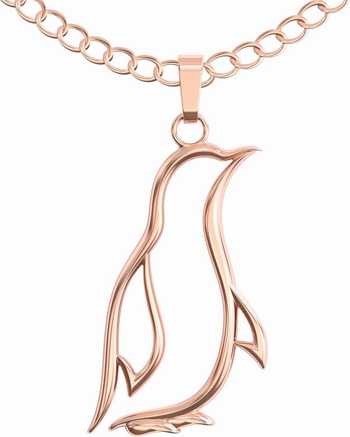 Penguin Necklace Gift For Girls – Happy Penguin Pendant Charm With Funny Gift Card “Stay Cool & Waddle Your Own Way”