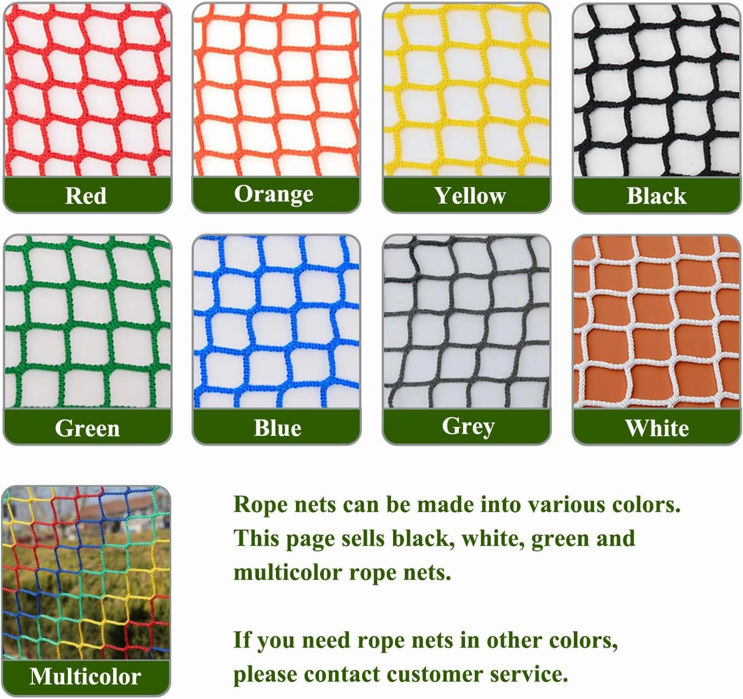 Playground Rope Net Kids Safety Net,Balcony Stair Railing Guard,Toy Sports Equipment Barrier Mesh Anti-Fall Rope Netting,Knotless Polyester Cargo Net(Size:9.8x9.8ft,Multicolor)