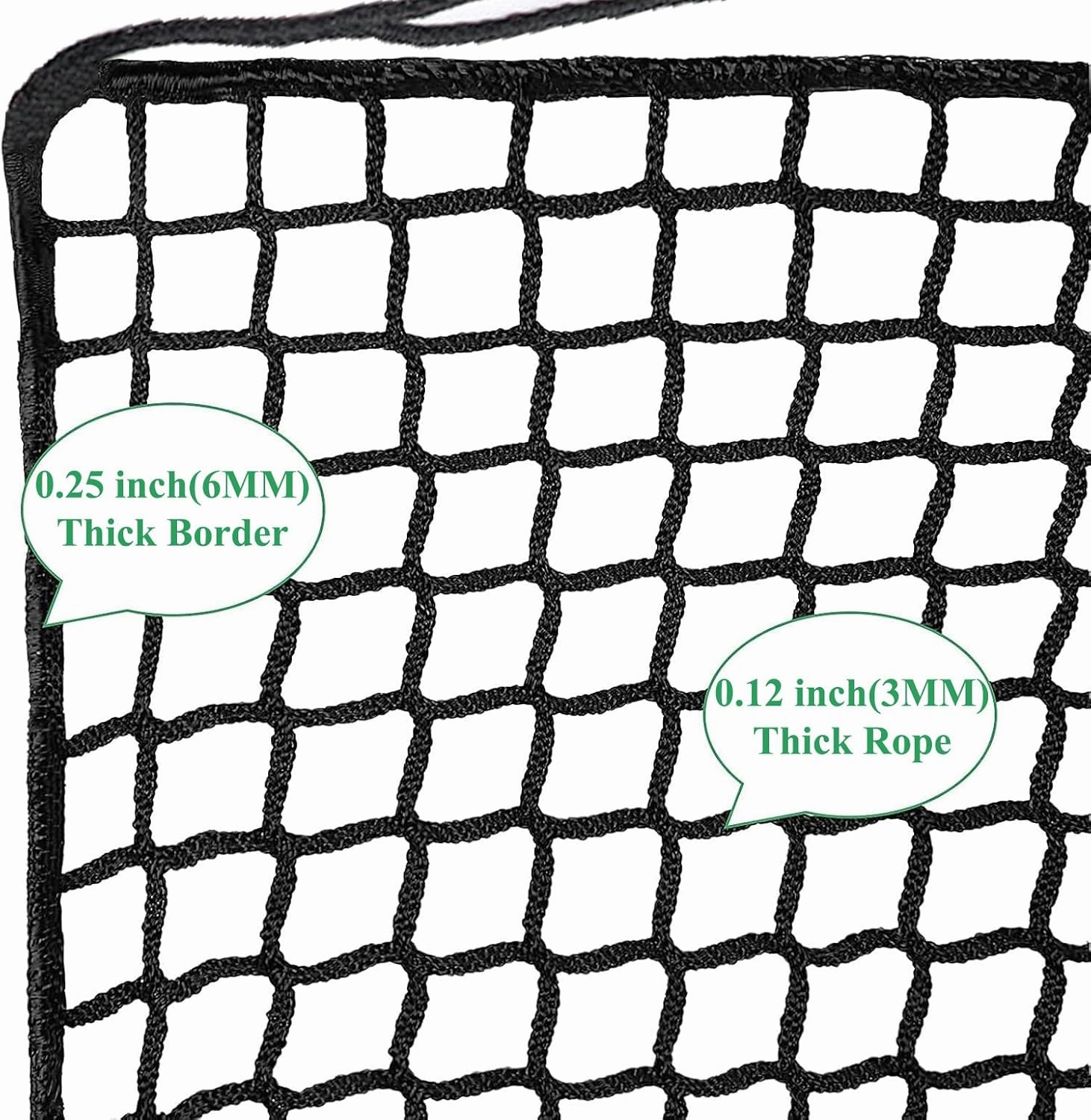 Playground Rope Net Kids Safety Net,Balcony Stair Railing Guard,Toy Sports Equipment Barrier Mesh Anti-Fall Rope Netting,Knotless Polyester Cargo Net(Size:9.8x9.8ft,Multicolor)