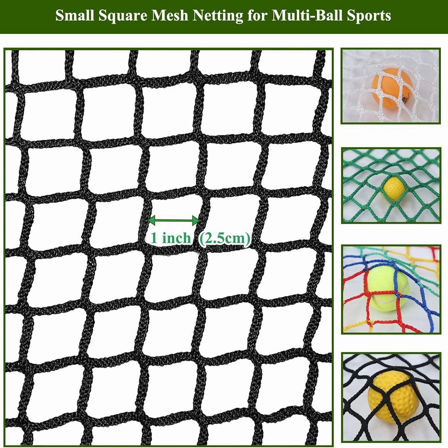 Playground Rope Net Kids Safety Net,Balcony Stair Railing Guard,Toy Sports Equipment Barrier Mesh Anti-Fall Rope Netting,Knotless Polyester Cargo Net(Size:9.8x9.8ft,Multicolor)