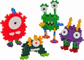 PLUS PLUS Creepy Critter Fun Pack, 3D Puzzle Building Block Set, 160 Mini Interlocking Pieces, Fun Holiday Activities for Kids - Original