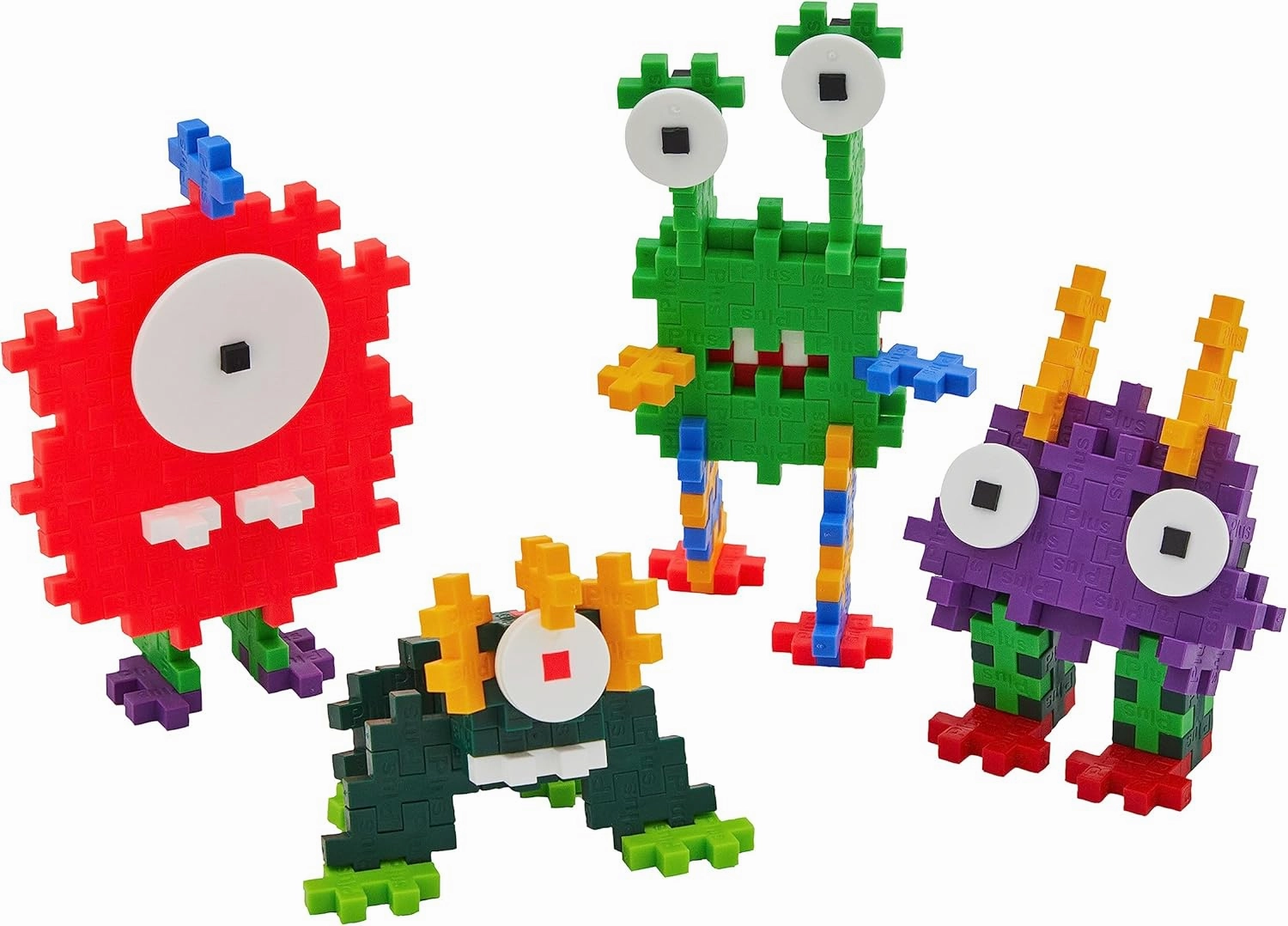 PLUS PLUS Creepy Critter Fun Pack, 3D Puzzle Building Block Set, 160 Mini Interlocking Pieces, Fun Holiday Activities for Kids - Original