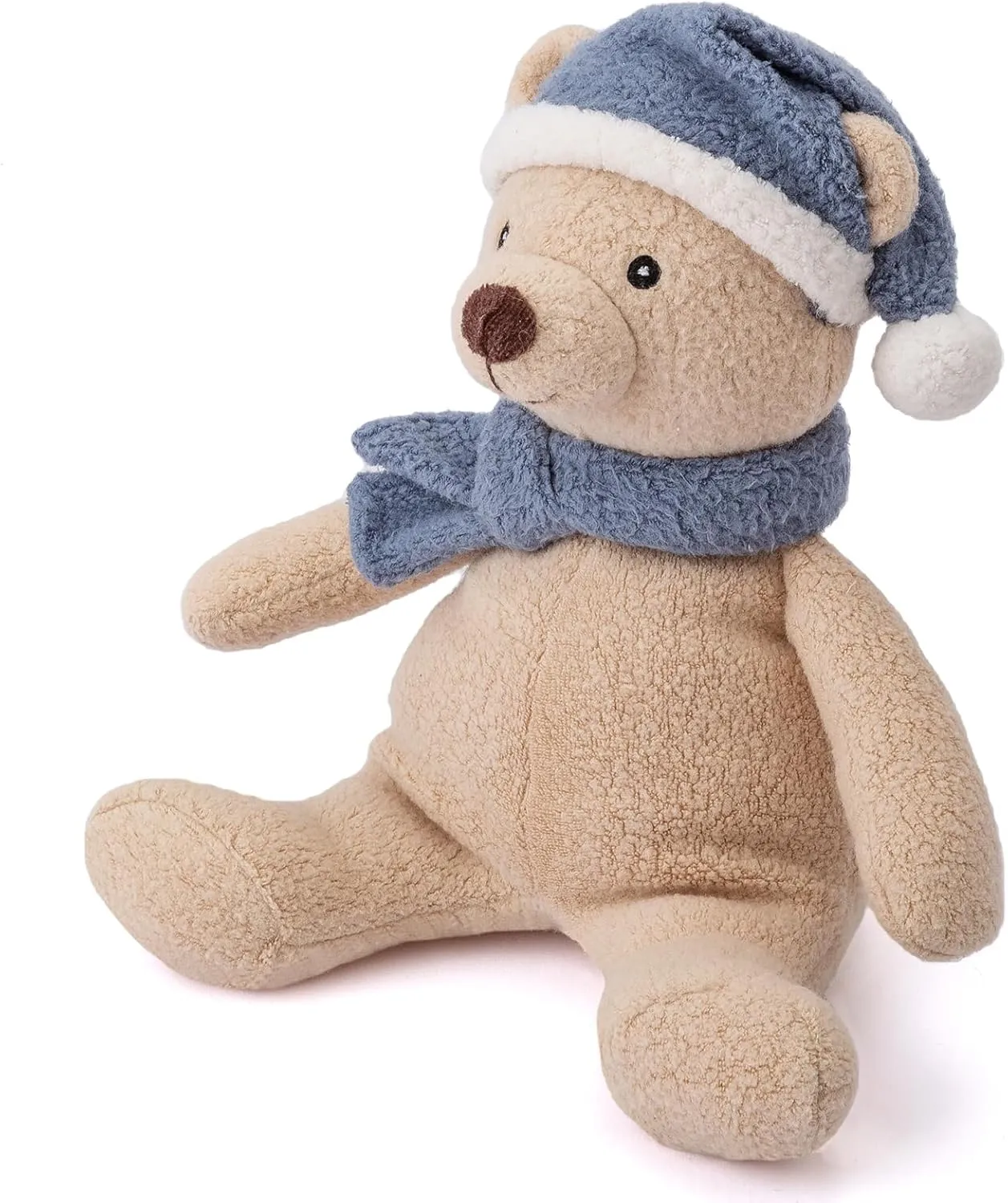 Plush Polar Bear Toy Stuffed Animal Organic Cotton Baby Plush Animal, 8" Stuffed Toy Soft Cuddly Toy for Babies and Toddlers
