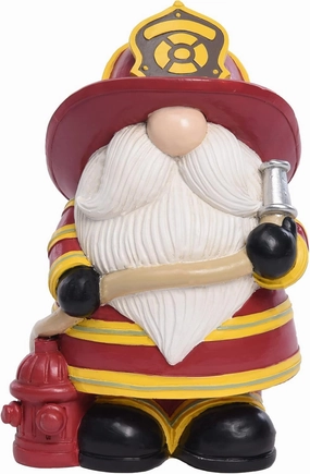 Pointnio Firefighter Gnomes for Home Decor,Firefighter Gifts for Man,Decorations for Living Room Shelf Decor, Fireman Gifts for Men,Firefighter Decor,Patriotic Collectible Figurines(Red)
