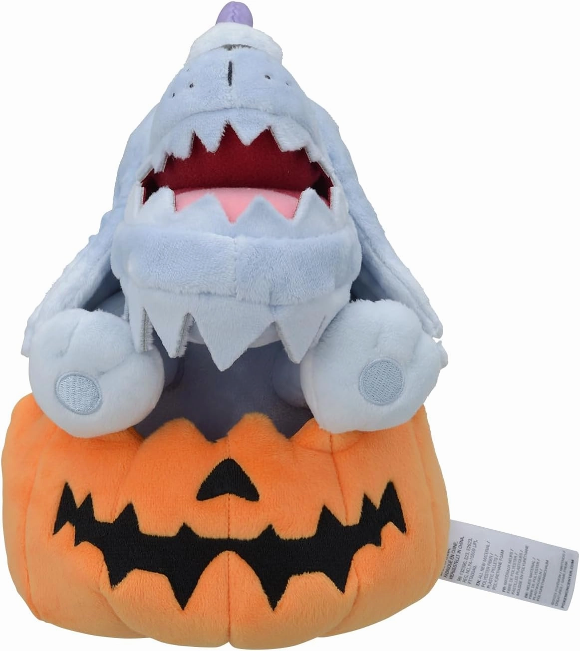 Pokemon Center: Pokemon Tricks & Treats 2023: Greavard Wearing Houndstone Pumpkin Plush - 8 ¾ in.