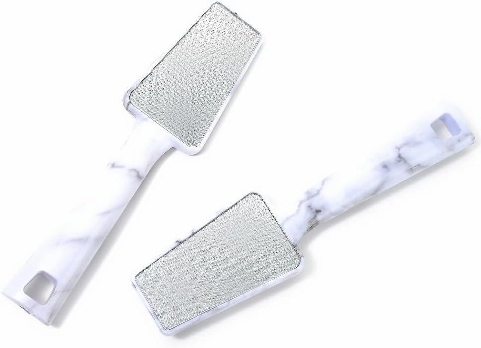 Pop Sonic Nano Glass Foot File (1 Unit) | Foot Callous Removal for Smooth, Soft Feet | Foot Scraper for Dead Skin Remover | Perfect Pedicure Tools at Home or Salon Use (Marble)