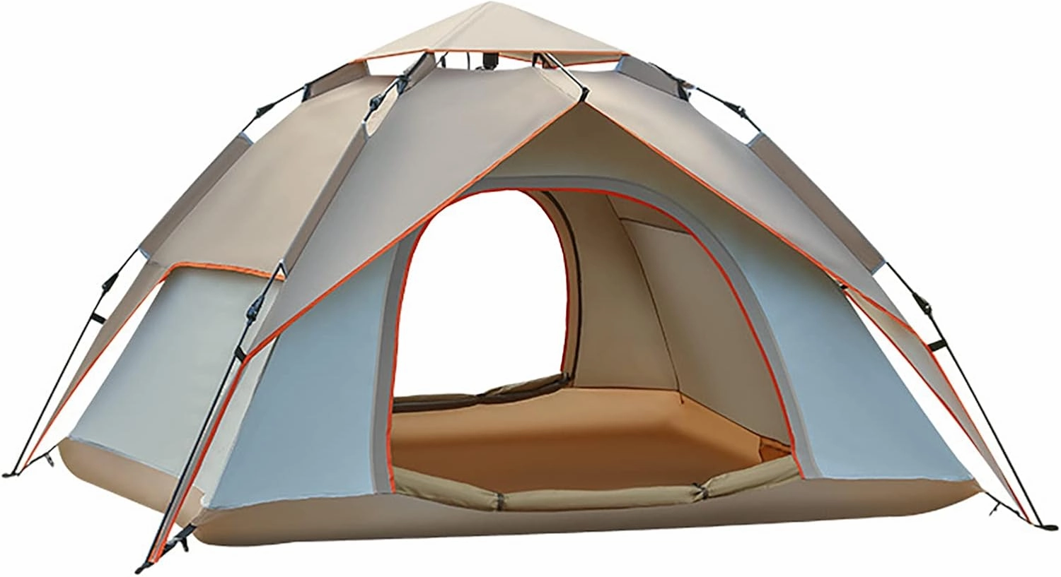 Portable 3 Person Family Dome Tent, Pop Up Camping Tents Weatherproof Spacious, Waterproof Backpacking Tent with Carry Bag, for Hiking, Traveling, or Beach by Outdoors