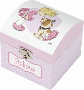 Precious Moments Believe Jewelry Box, One Size, Multicolor