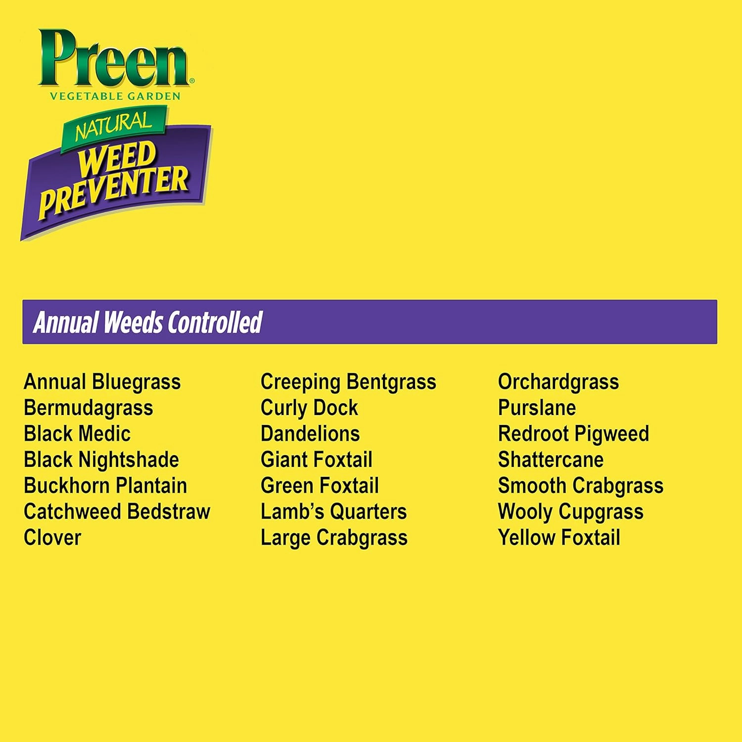 Preen Natural Vegetable Garden Weed Preventer - 5 lb. Bottle - Covers 250 sq. ft.