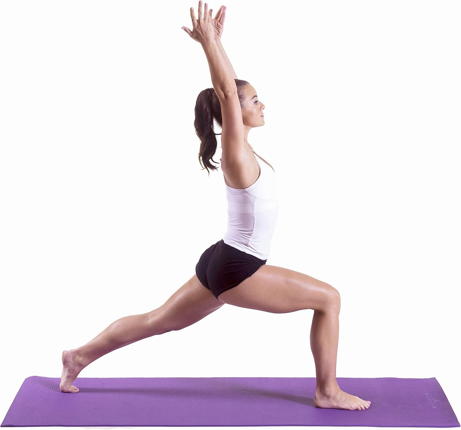 ProsourceFit Original Yoga Exercise Mat ¼” (6mm) Thick for Comfort and Stability with Carrying Straps, Non Slip –Multiple Colors
