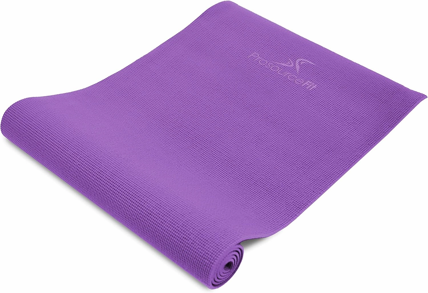 ProsourceFit Original Yoga Exercise Mat ¼” (6mm) Thick for Comfort and Stability with Carrying Straps, Non Slip –Multiple Colors