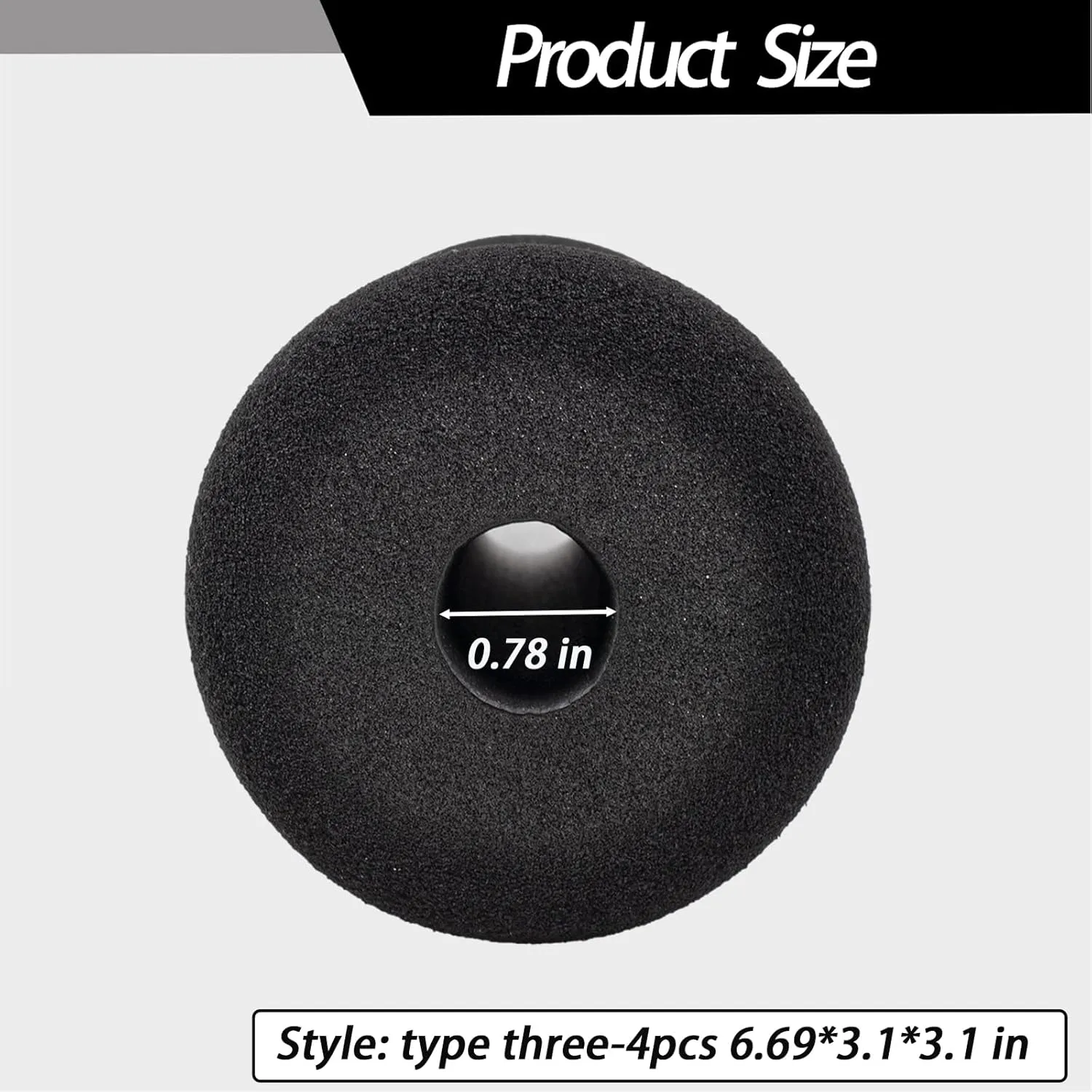 Protective Pads Cushion (6.69*3.1*3.1 in), Soft Foam Padding Sponge Rollers for for Exercise Equipment，Workout Machine-Sit ups, Barbell Bench