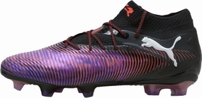 PUMA Future 8 Ultimate FG Soccer Cleats | Unlimited Pack (PUMA Black-PUMA White-Glowing Red, US Footwear Size System, Adult, Men, Numeric, Medium, 10.5)