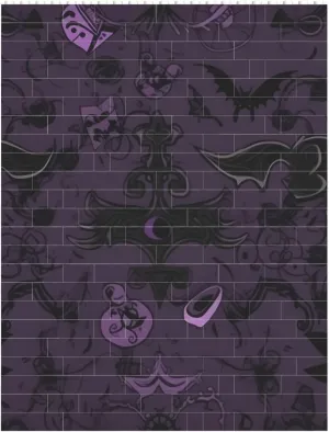Purple Black Goth Spooky Building Block Puzzle Personalized Building Bricks for Adults Block Puzzle Building DIY Brick Block Puzzles Valentine's Day Gifts for Home Decor Brick Puzzle