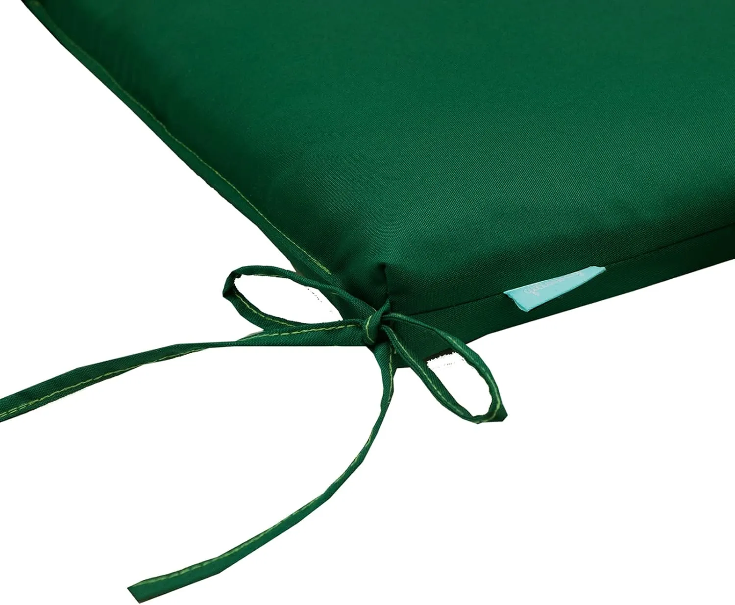 QILLOWAY Outdoor Indoor Chair Pads,Seat Cushions, Square Foam Dining Chair Patio Cushion Set of 4, All Weather, 17" Lx17 Wx3 D (Mallard/Forest Green)