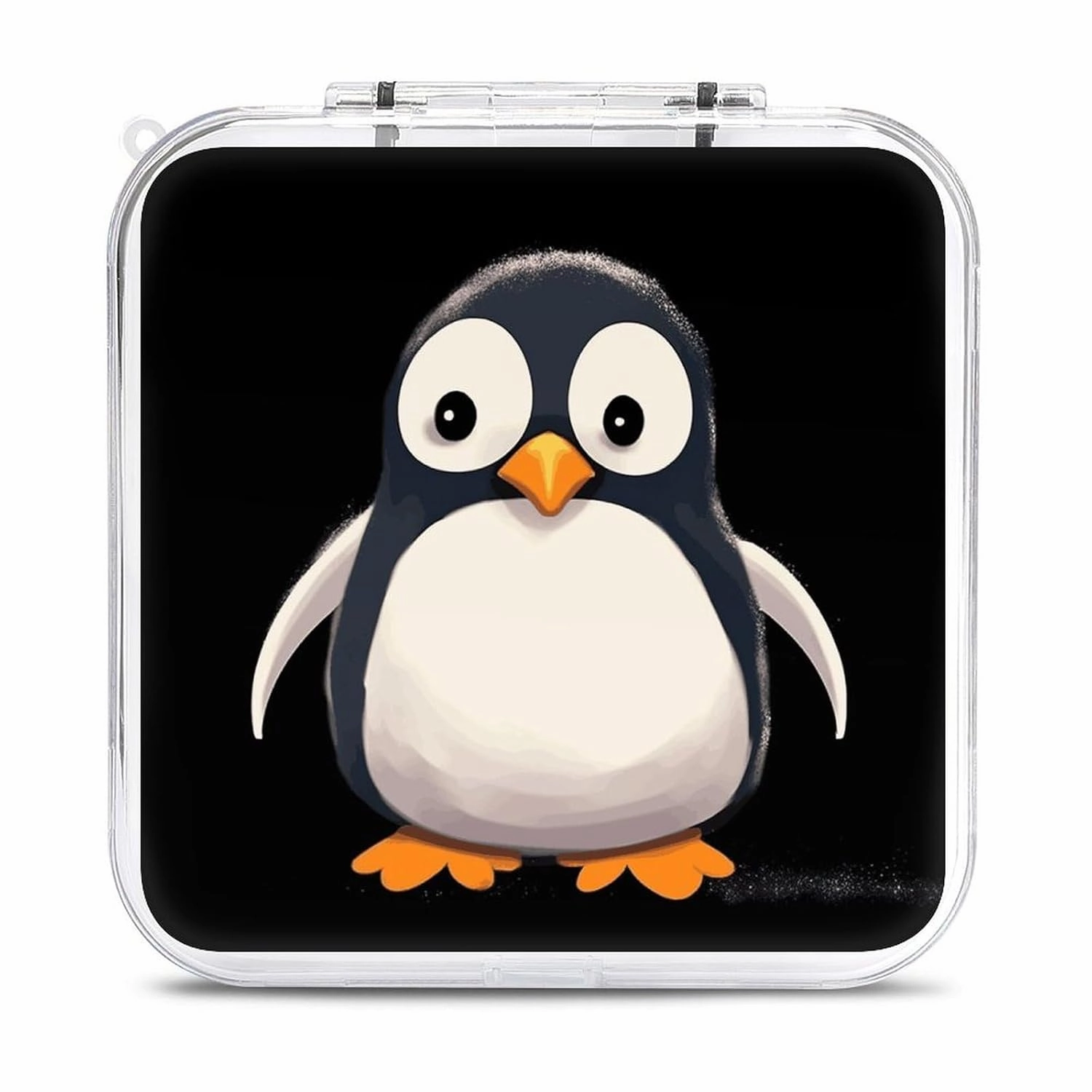 QMNBTES Cute Animal Switch Game Case Switch Game Holder Cartridge Case Storage 12 Games & 2 Micro Sd Card Slots, Travel Carry Cases, Portable Games Card Storage, Hard Shell, Buckle Closure
