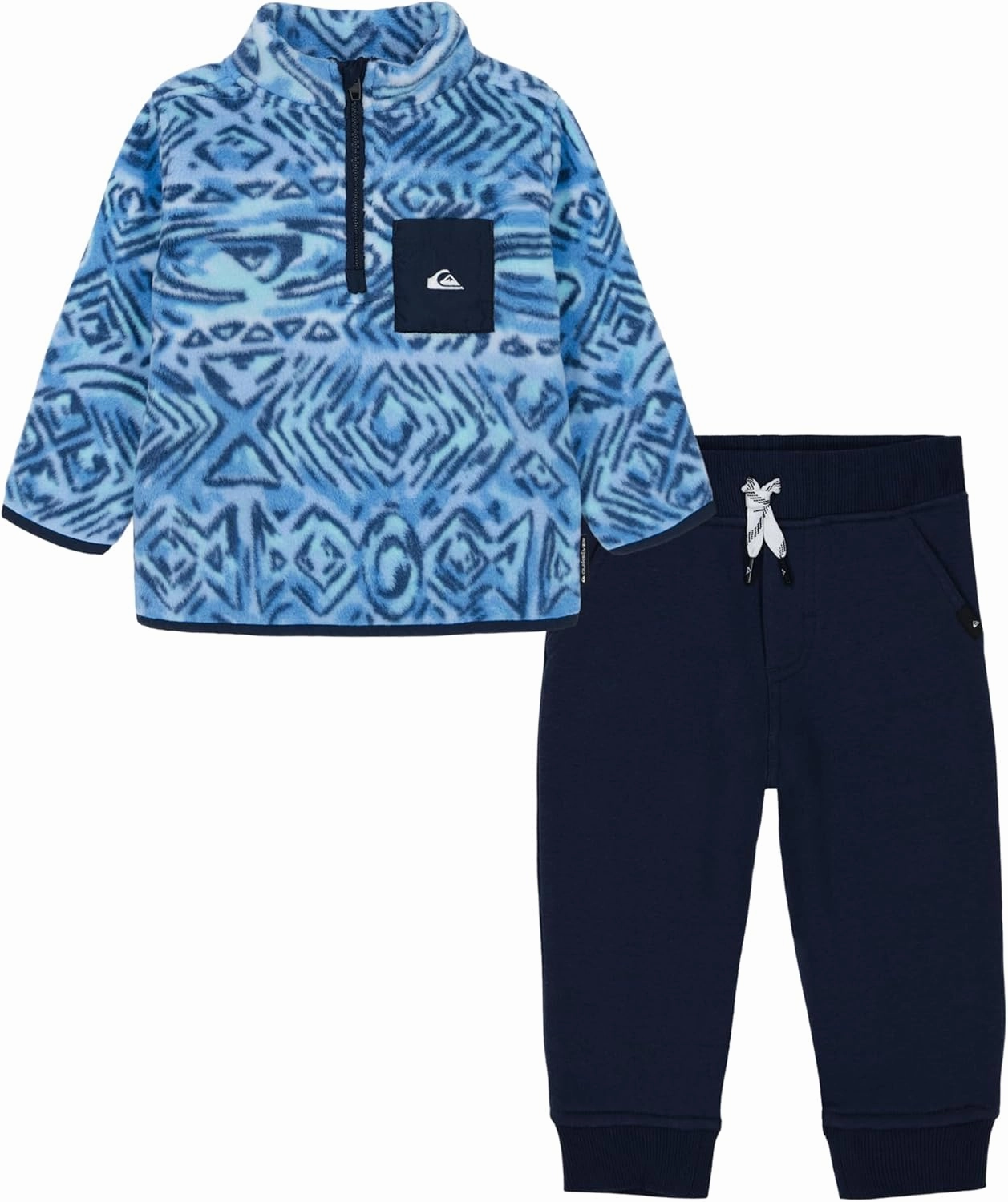Quiksilver boys 2pc Winter Fleece Half Zip Fleece Pant Set