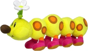 "Little Buddy Super Mario Bros. All Star Collection Stuffed Plush 1593 Wiggler/Hanacha Toy, 13""", multi-colored